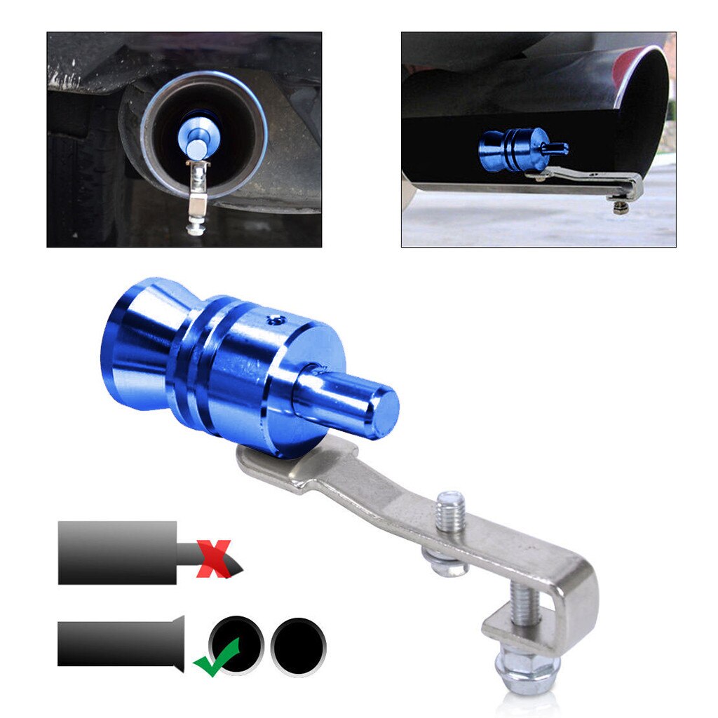 Car Auto Exhaust Pipe Straight Tailpipe Accessory Loud Whistle Sound Maker