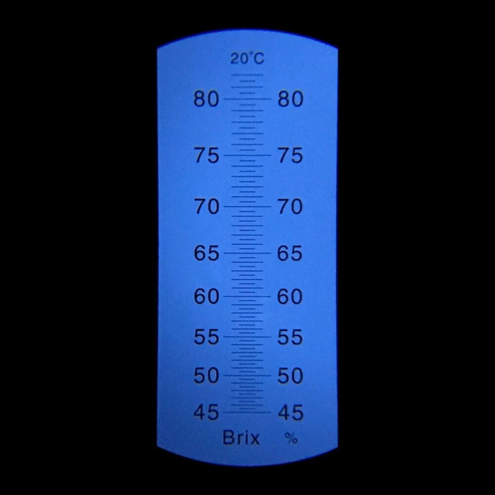Hand Held Brix Meter Refractometer 45-82% honey sugar refractometer Minimum Division 0.5%Brix ATC Refractometer