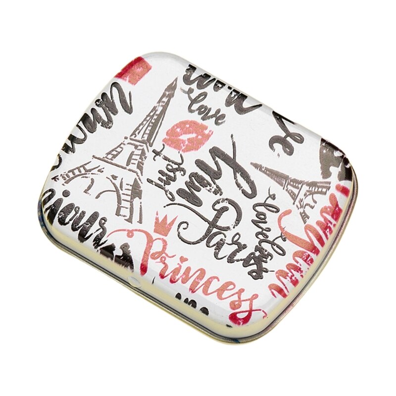 2022 Lovely Mini Portable Box Metal Rectangular Small Empty Hinged Tins Box Container