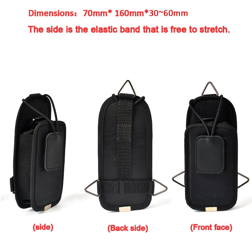 Verstelbare 2-- weg radio beschermhoes, multifunctionele tas, holster voor kenwood, puxing, icom, wouxun, yaesu walkie talkie
