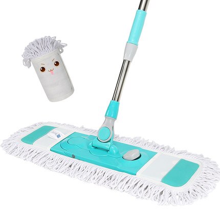 60 Cm Super Große Mikrofaser Mopp Edelstahl Stee Teleskop Griff Staub Pad drücken Prämie Mopp robust Einstellbare 360 Drehbare Mopp: Default Title