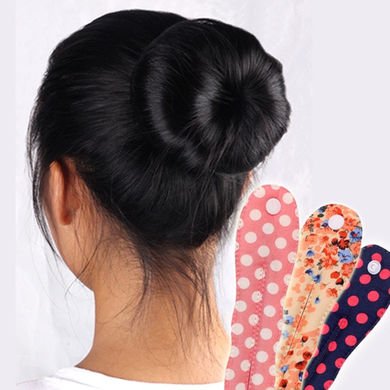 coréenne sauvage bouton tissu plat meatball tête cheveux bourgeon tête boucle ceinture manchon belle éponge florale cheveux bâton cheveux outils