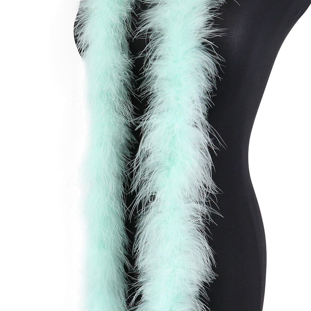 20G Zachte Marabou Veren Boa Voor Sieraden Ambachten Accessoires Bruiloft Decoratie Rekwisieten Fuffy Turkije Pluim: mint