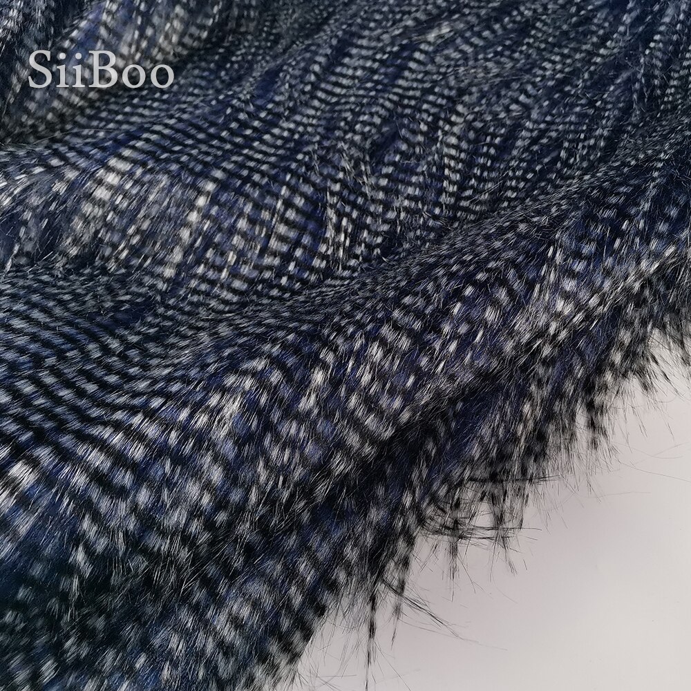 Flot drapering marineblå 6cm kunstpelsstof til fotografering baggrunde dekoration tæpper fausse fourrure  sp6166