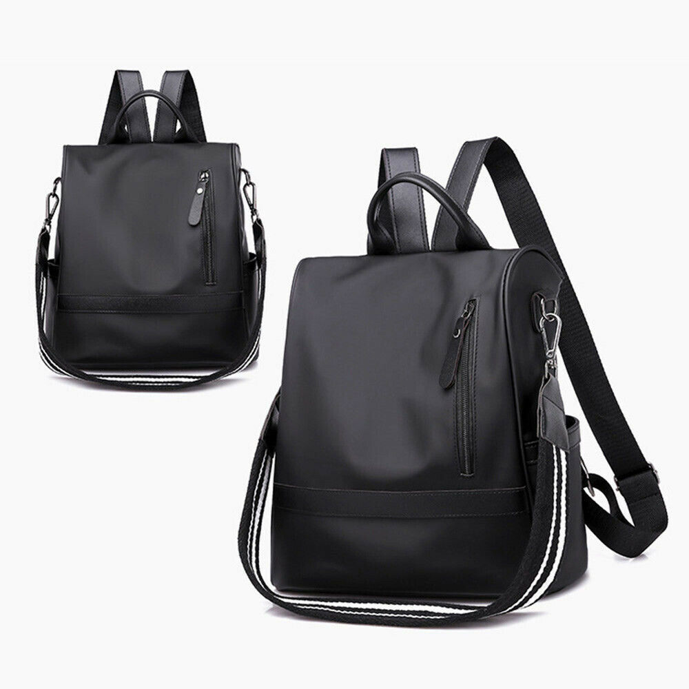 Brand Female Anti-Theft Backpack Women's Autumn All-match Large-Capacity Oxford Cloth Backpack Casual Travel Bag: Black