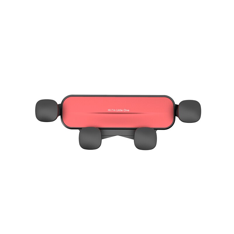 Car Smartphones Rack little one pro Gravity Automatic Locking Car Air Vent Clip phone Stand For Samsung iPhone Android phone: red