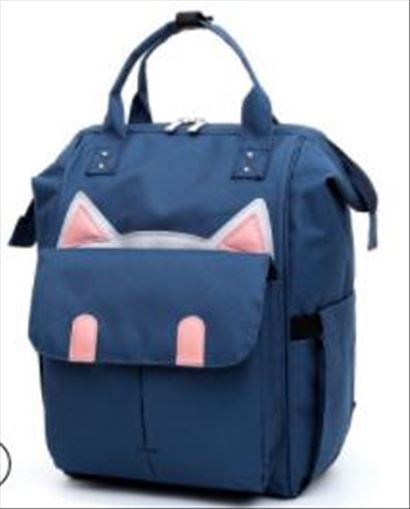 Bleiepose usb oppvarmingsflaske varmere mamma bleie ryggsekk stor kapasitet mumie bag til vinterreiser: Ingen usb blå