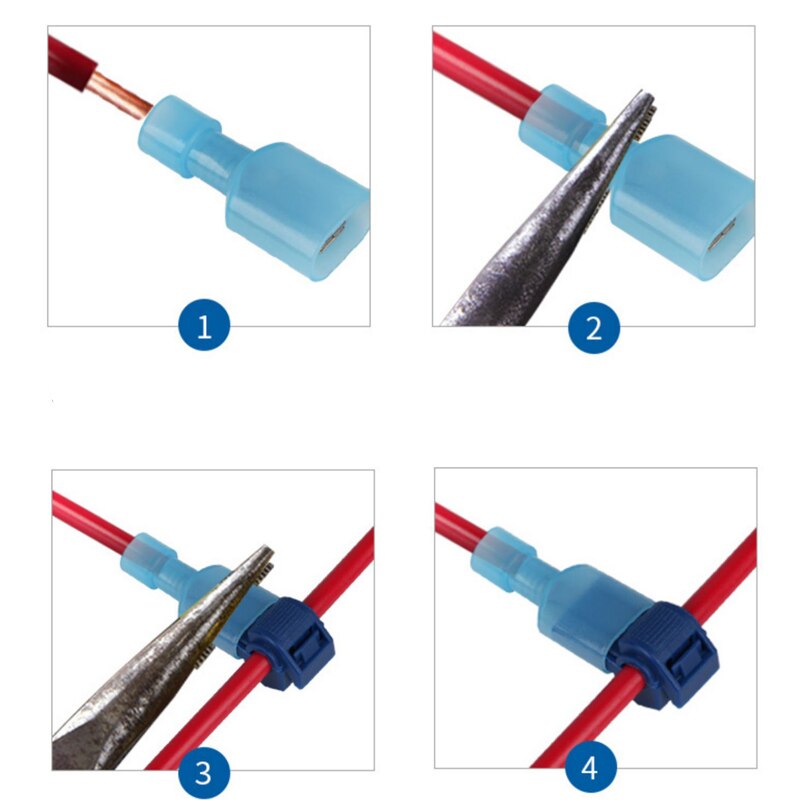 50 Uds (25set) Snap Terminal de Cable de bloqueo de empalme de crimpado conector de Cable impermeable conector eléctrico rápido eléctricos conectores de Cable