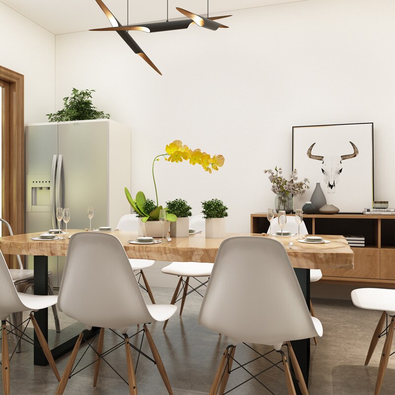 Roll wallpaper Modern simple plain non woven wallpaper bedroom living room wallpaper Hotel solid color wallpaper U187