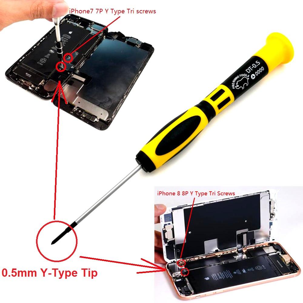RHINO DT-0.5 Y-Type Micro Tri-Wing Screwdriver for Repairing iPhone 7 7Plus 8 8Pluse iWatch