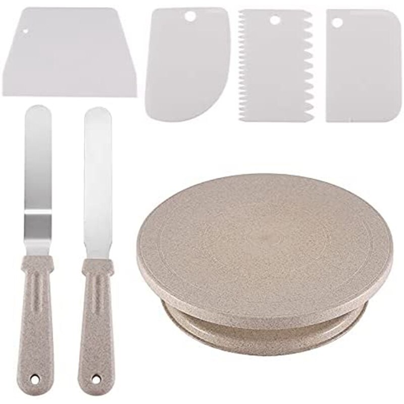 Cake Turntable, Cake Rotating Stand For Cake Decorating Equipment Tools Supplies For Cake Making, Baking Set: Default Title