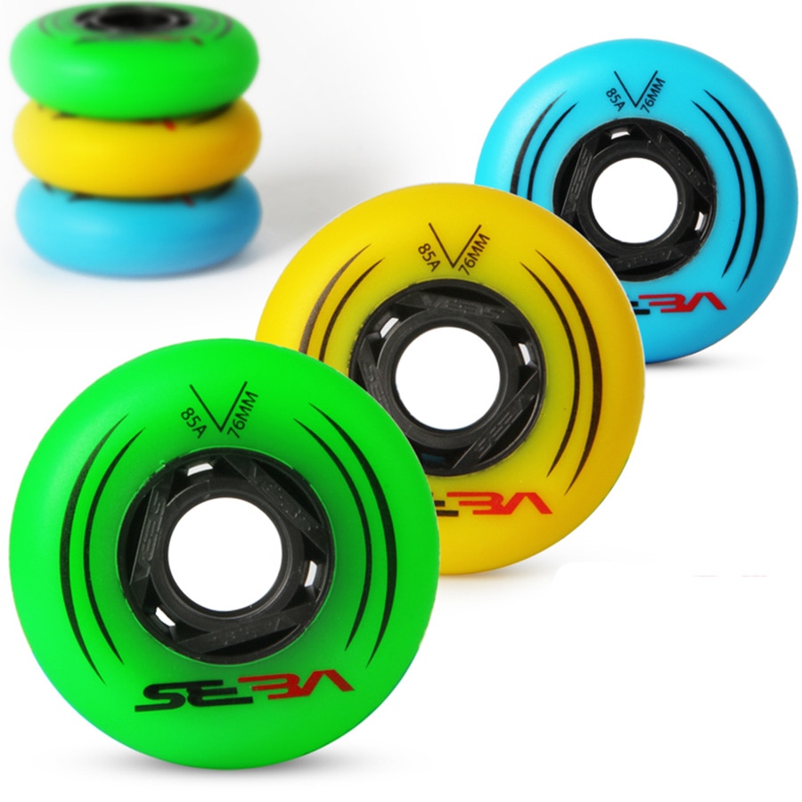 100%  originale seba inline skate hjul 85a til slalom og 90a til glidende rulleskøjtehjul 72 76 80mm 8 stk/sæt patines dæk