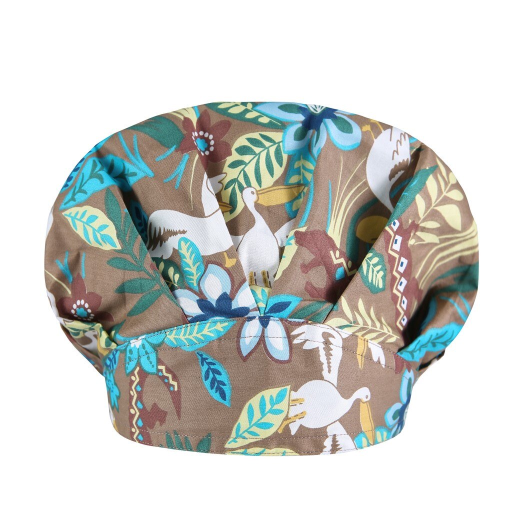 Scrub verpleegkundige hoed knopen bedrukte gorros quirurgicos bouffant sanitaire muts met zweetband cartoon print verpleegkundige mutsen scrub muts: G