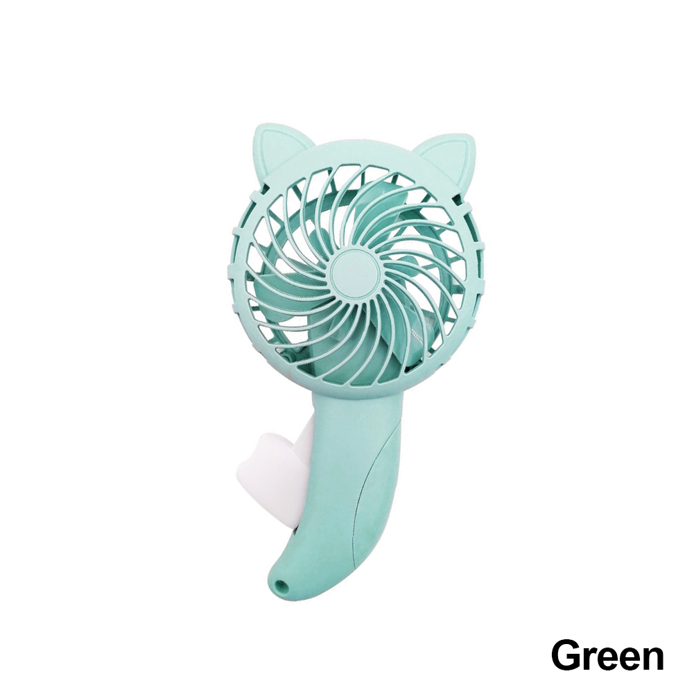 Ventilateur portable à pression manuelle, 3 couleurs, sans batterie, mignon, pour la maison: YELLOW