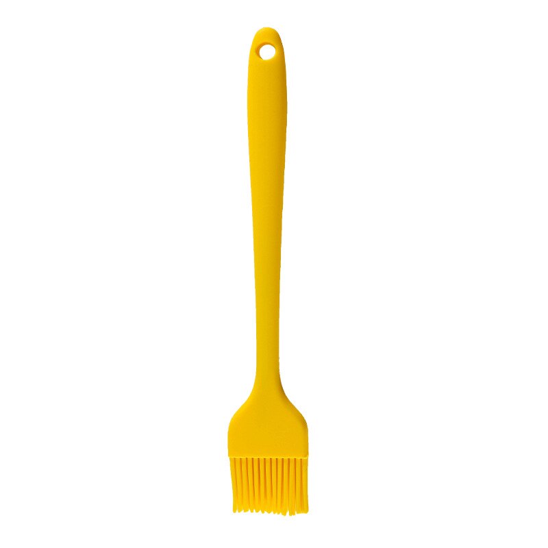 Basting Brush Silicone Pastry Baking Brush BBQ Sauce Marinade Meat Glazing Oil Brush Heat Resistant Kitchen Cooking Tools: Yellow