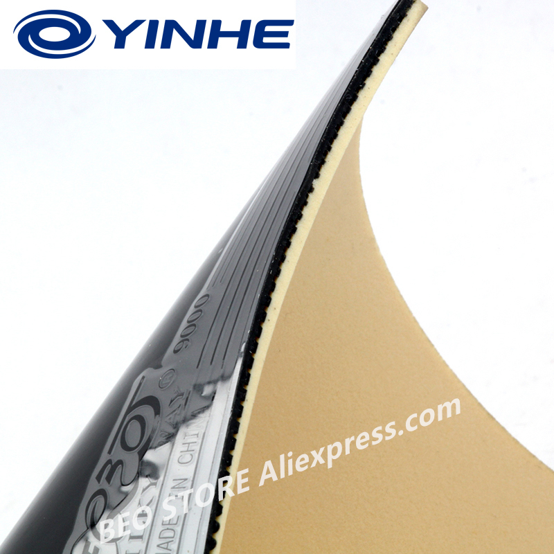 YINHE – éponge de ping-pong 9000, caoutchouc collant, boucle d&#39;attaque rapide, Galaxy 9000D 9000E