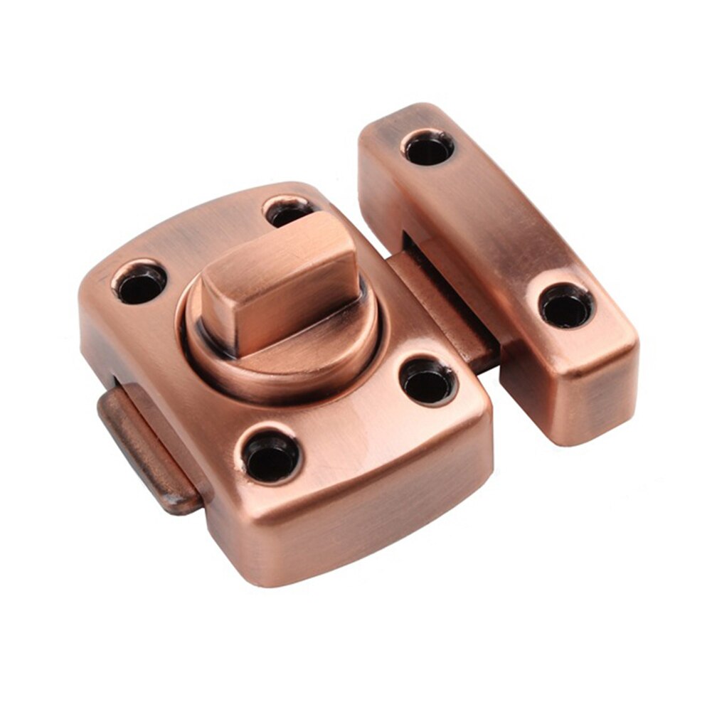 1 Pcs Zinc Alloy Thick Anti-theft Security Door Rotate Latch Slide Lock for Gate Cabinet Window SNO88: Red 52mmx38mm