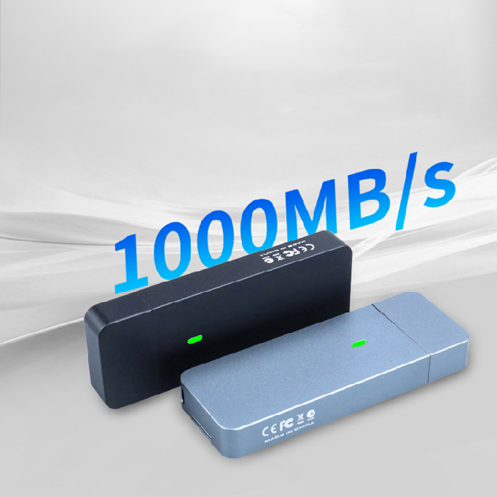 M.2 NVMe SATA Enclosure USB A Plug USB 3.2 10Gbps CNC Aluminum 2230 2242 SSD Case With Magnet Protective Case For Computer PC
