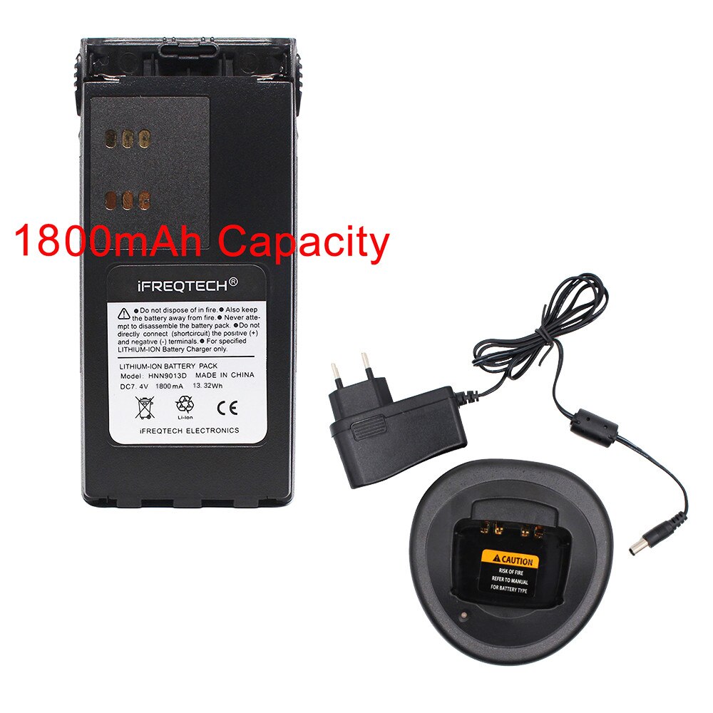 HNN9013D HNN9013 batería de Li-Ion para Radio MOTOROLA GP340 GP380 GP640 GP680 HT1250 HT750 GP328 PRO5150 MTX850 PR860 HNN9009: 1800mAh with Charger