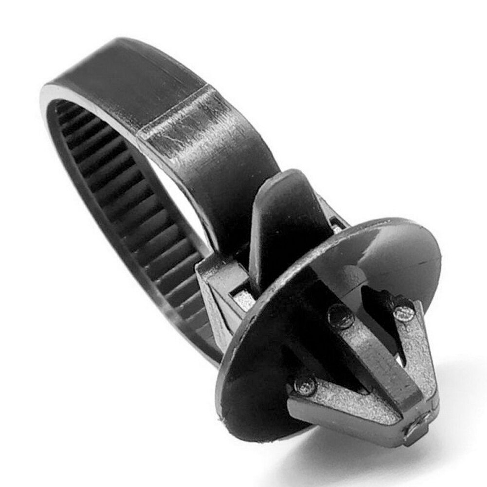 50PCS Car Cable Fastening Ties Nylon Black Car Auto Cable Strap Push Mount Wire Tie Retainer Clip Clamp