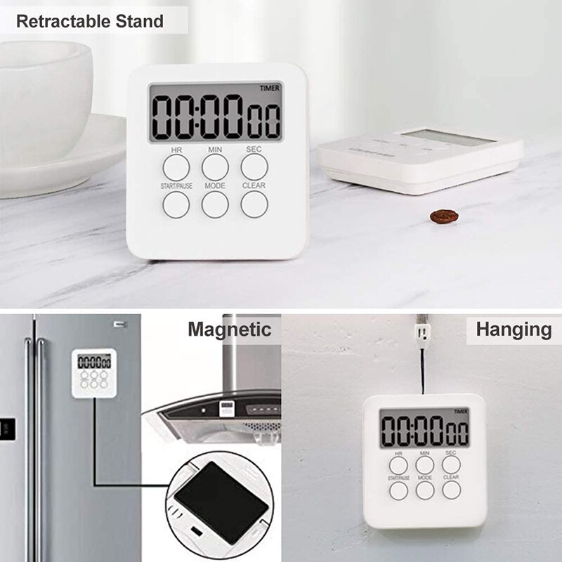 Multifunctional Kitchen Timer Alarm Clock Home Cooking Practical Supplies Cook Food Tool Kitchen Accessories Baking Tool