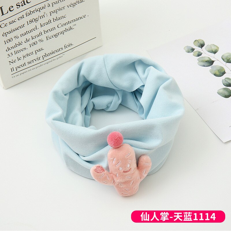 Herfst Winter Kinderen Katoenen Sjaal Winddicht Baby Warm Sjaal Cartoon Kids Uitlaten Lcasual Jongens Kraag Meisjes Halsdoek: B17