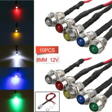 10pcs Set Car Indicator Lights 12V DC Boat Directional Lamp Pilot Warning
