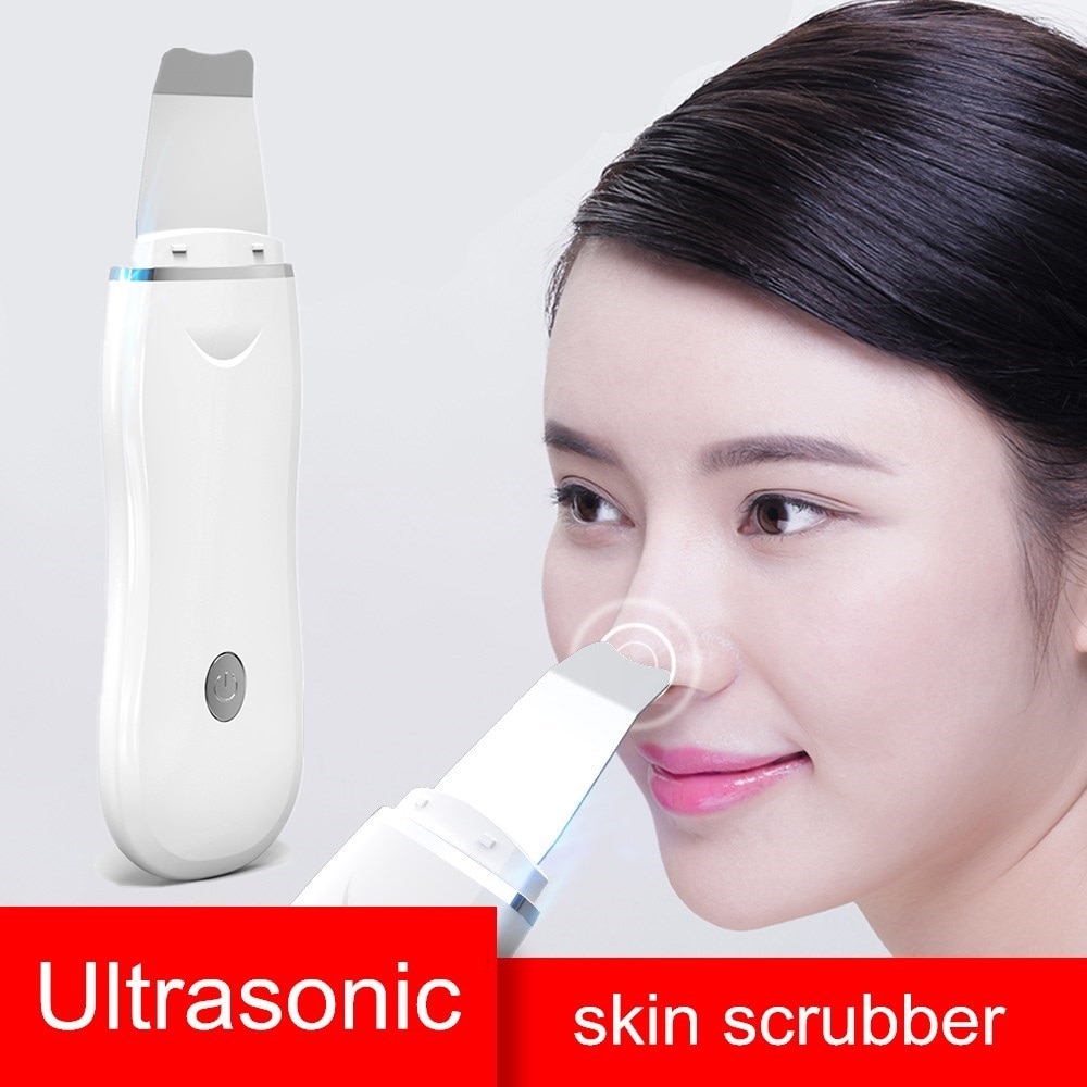 USB Ultrasonic Skin Scrubber Deep Face Cleaning Machine Peeling Facial Pore Cleaner and Nano Mist Facial Sprayer