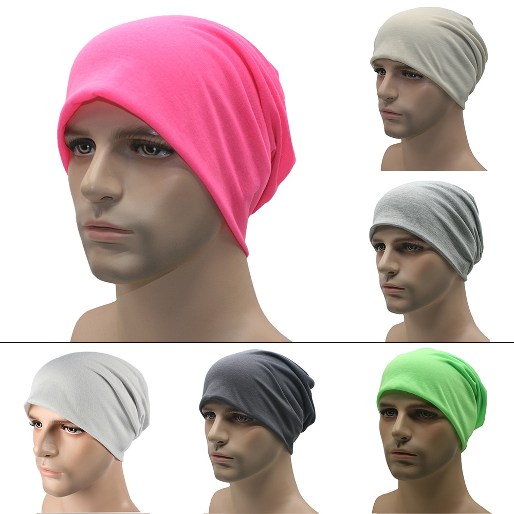 Outdoor Cycling Hat Autumn Polyester Beanie Men Hat for Women Beanie Female Cotton Hats Breathable Hip Hop Beanies Sick Bonnet