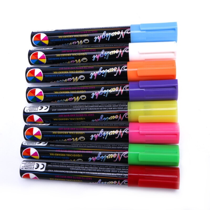 Chalk Markers Chalkboard Erasable Dustless Water-Based Non-Toxic Liquid Pens Set