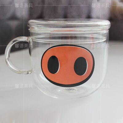 YIZI-gobelet en verre borosilicaté kawaii, mug Transparent, offre spéciale ml, boisson de , nouveauté 500: 10