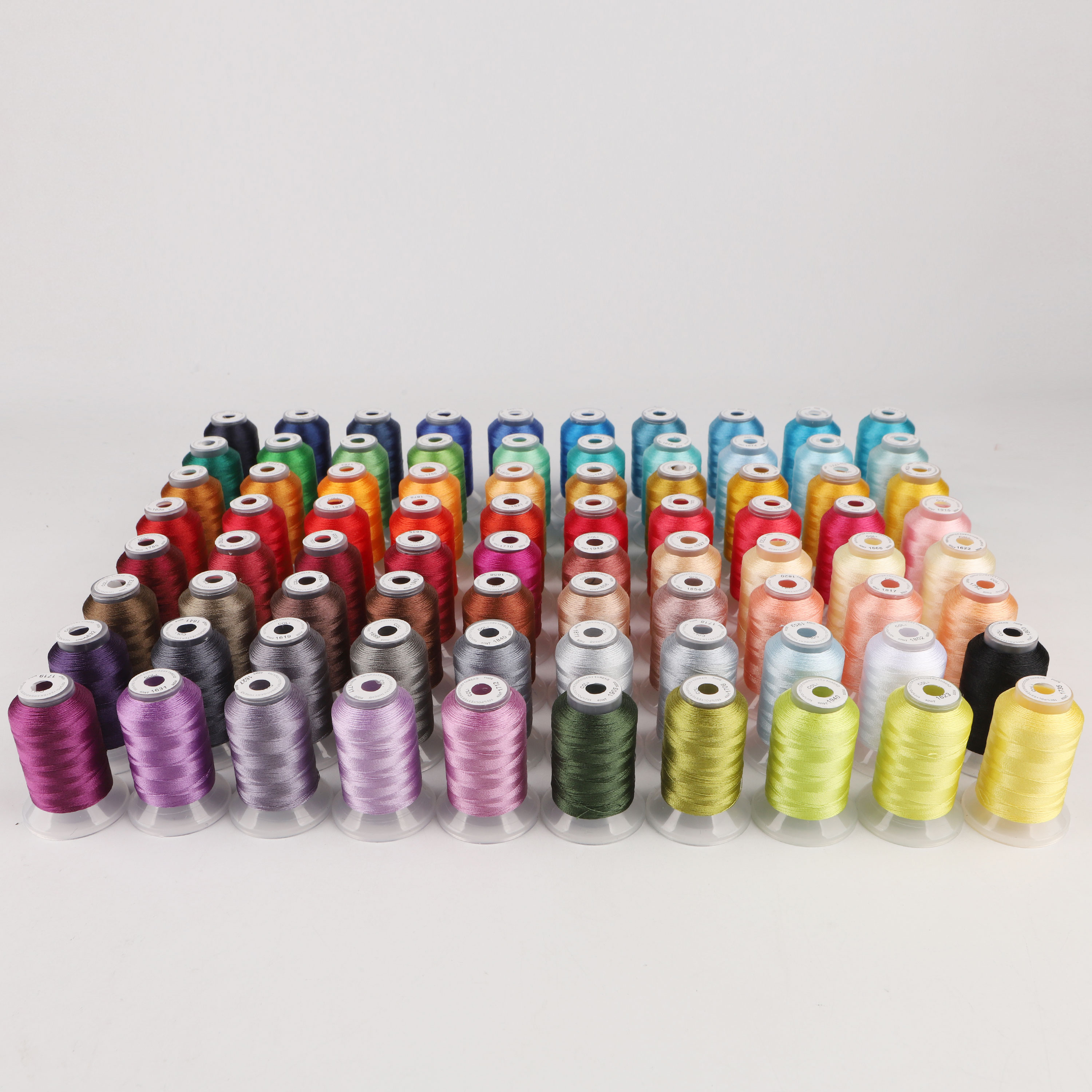 80 juego de colores Madeira Premium 40WT hilo de bordar de poliéster 500M cada carrete Brother Babylock Janome Singer máquinas para el hogar