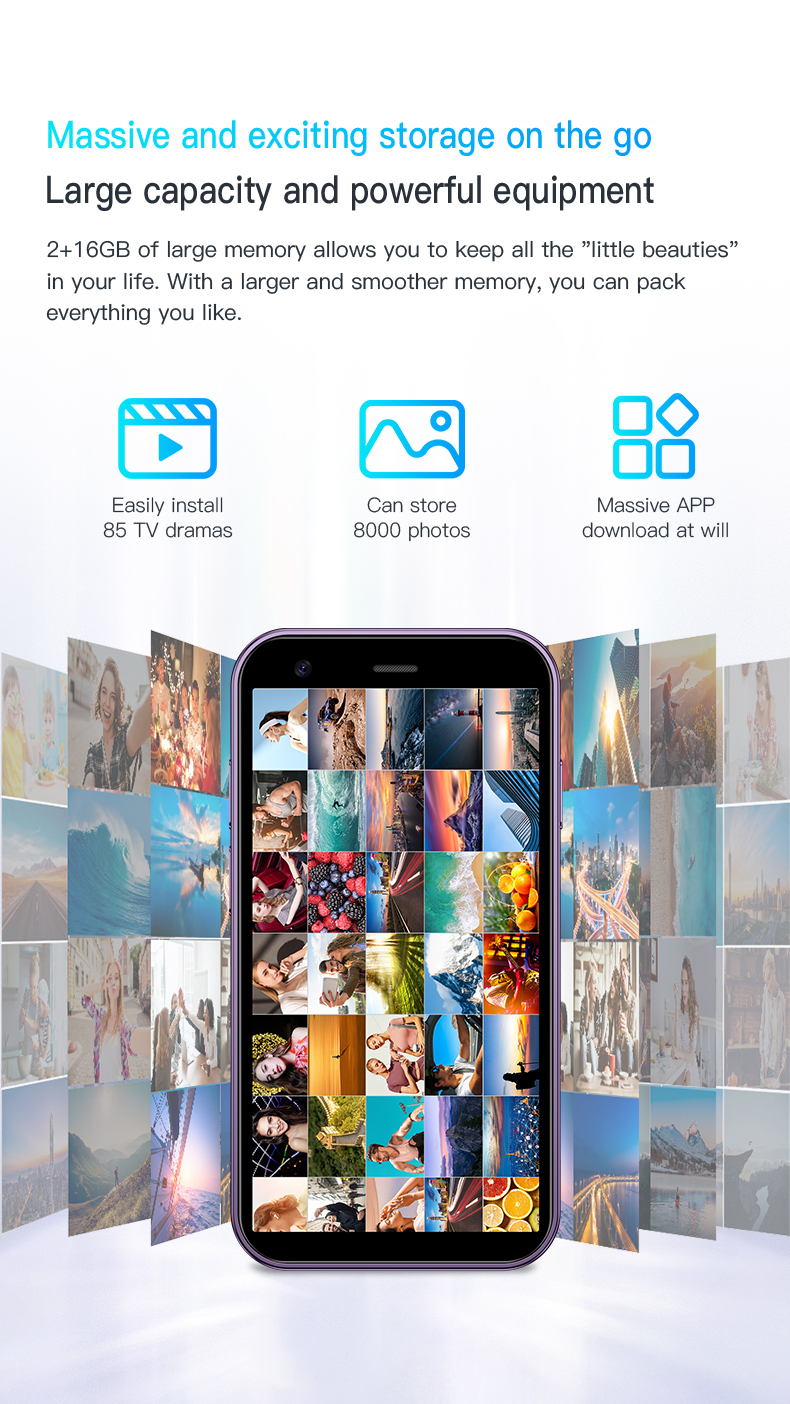 mini smartfon SOYES XS15 | Ekran 3,0 cala + android 8.1 | Pamięć 2+16 GB | Podwójna karta SIM 3G | Sklep bawić się | Wielokolorowy wybór