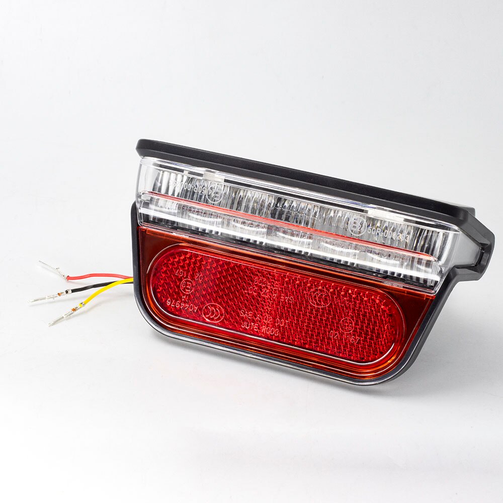 Ebike Light LED 36V 48V Elektryczny reflektor rowerowy i tylne światło również z zestawem kierunkowskazów: Kości słoniowej