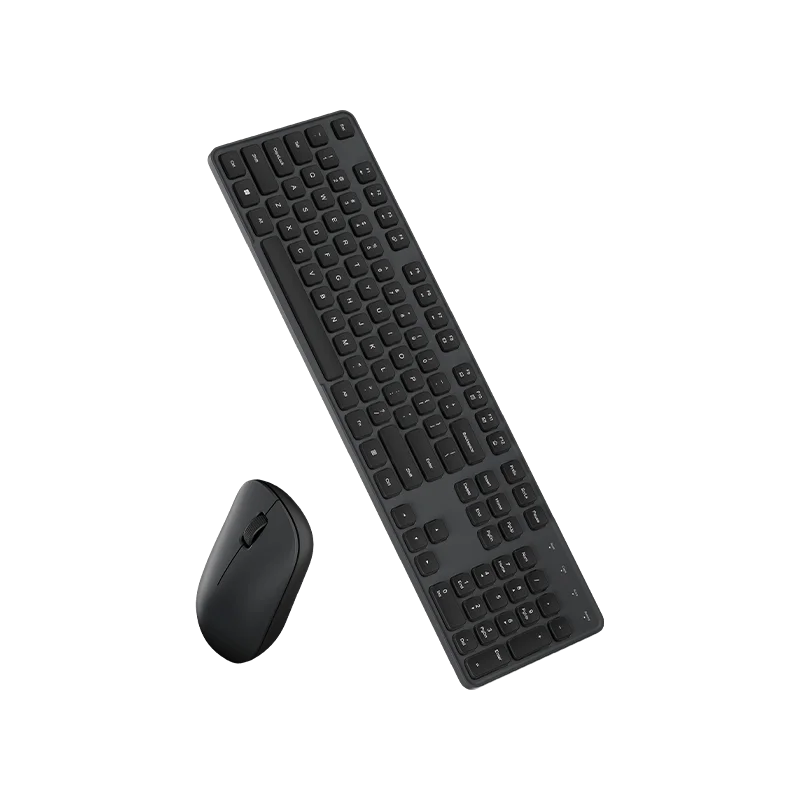 2025 Xiaomi Drahtlose Tastatur Maus Set Combo 3 2,4G Schlank Volle Größe 104 Tasten Stille Für Computer Windows PC Laptop Büro Tablet: schwarz