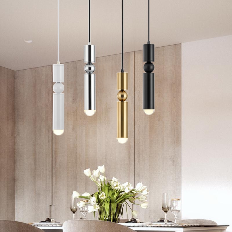 Nordisk bar lille lysekrone personlighed enkel moderne messing minimalistisk stil restaurant soveværelse sengelamper