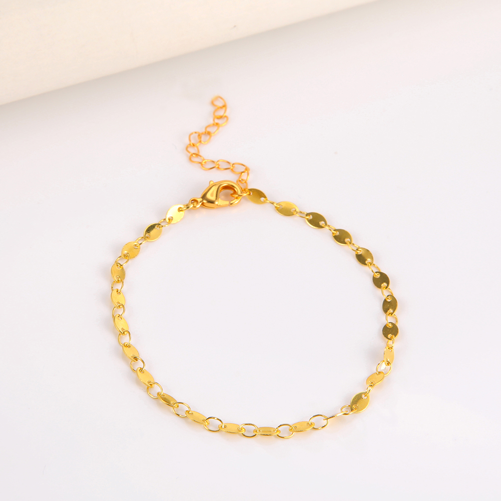 Skyrim Bohemian Gold Color Leg Ankle Bracelet for Women Girls Adjustable Trendy Beach Anklet Jewelry Best Friends