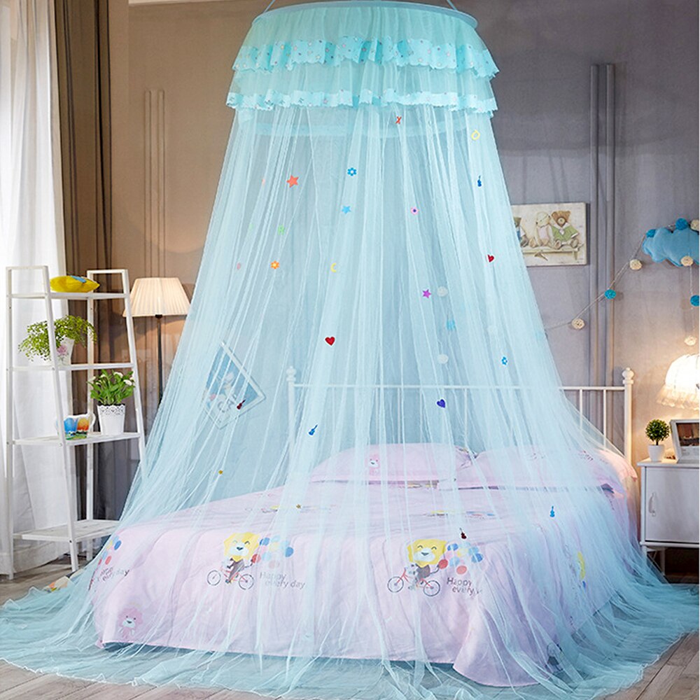 NICEYARD Dome Hanging Mosquito Net Dome Bed Netting Canopy Easy to Install Kids Baby Bedding Lace Bed Canopy Bedroom Decor