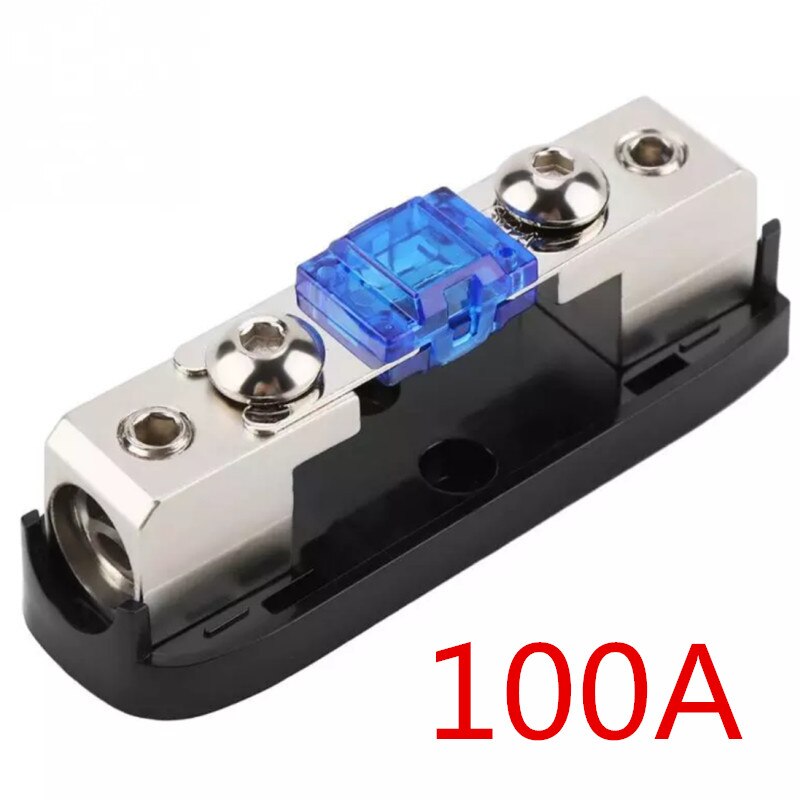Portafusibles de potencia para Audio de coche, caja de fusibles para coche, 30-150A, Audio estéreo, unidireccional, bloque de distribución de energía: Multicolor
