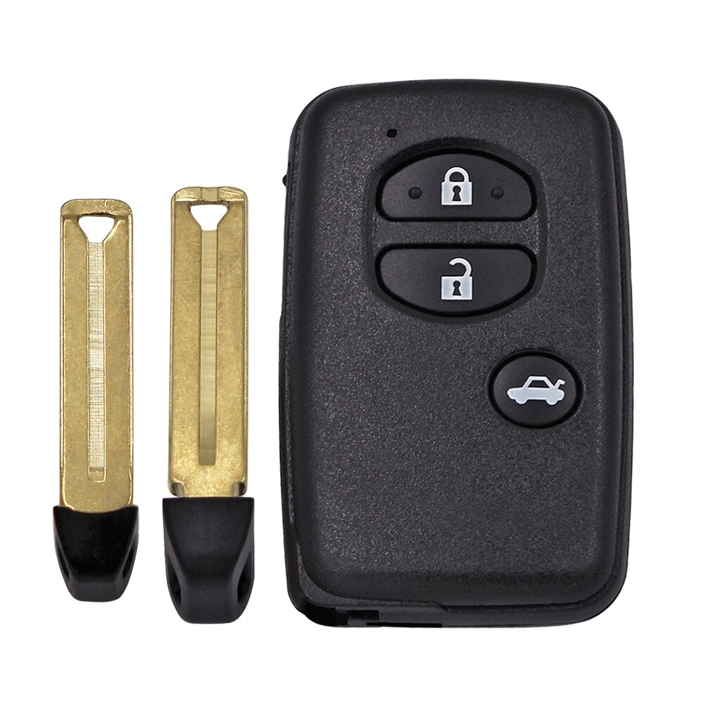 3 Button Remote Car Key Shell Case Fob for Toyota Prius Land Cruiser 4Runner With Insert small key HYQ14AAB Black: Car button