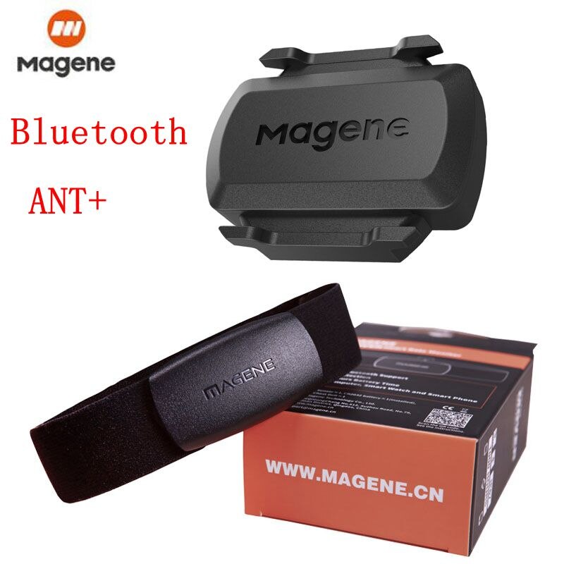 MAGENE&Garmin & Bryton ANT + Bluetooth Bicycle Speed ​​Sensor Cadence Sensor Cycling Parts for GPS Edge Computer