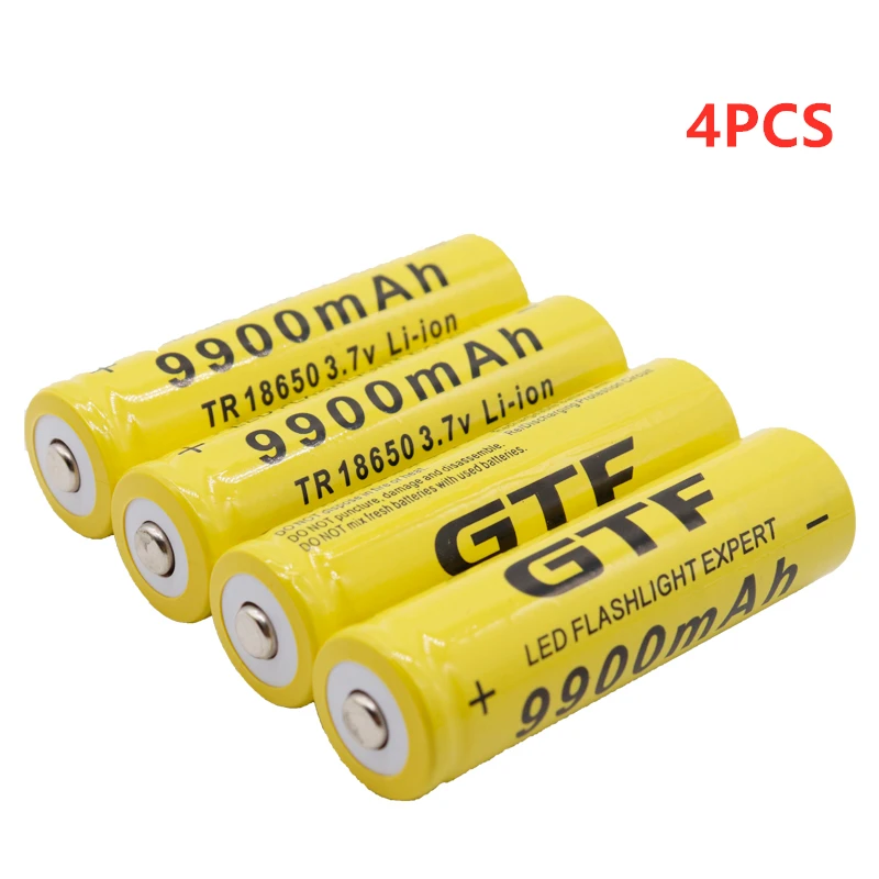 Original 3,7 3,7 V Lithium-Ionen-Batterien für Taschenlampe Akku V mAh für Taschenlampe USB-Ladegerät: WEISS