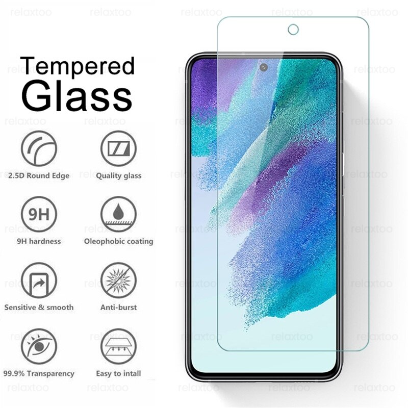 Sumsung S 21 FE Glas 2In1 Camera Lens Screen Protector Glass For Samsung Galaxy S21FE S21 FE 5G 2022 SM-G990B/DS 6.4&quot; Phone Film