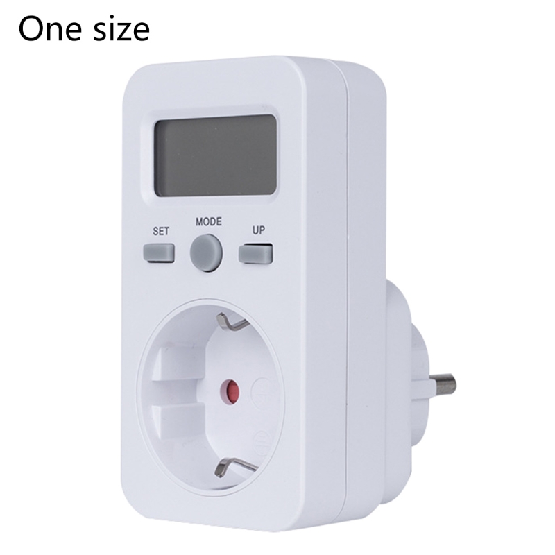 EU Plug Digital Energy Meter Wattmeter DC Wattmeter Watt Monitor Electricity Consumption Energy Analyzer Measurement