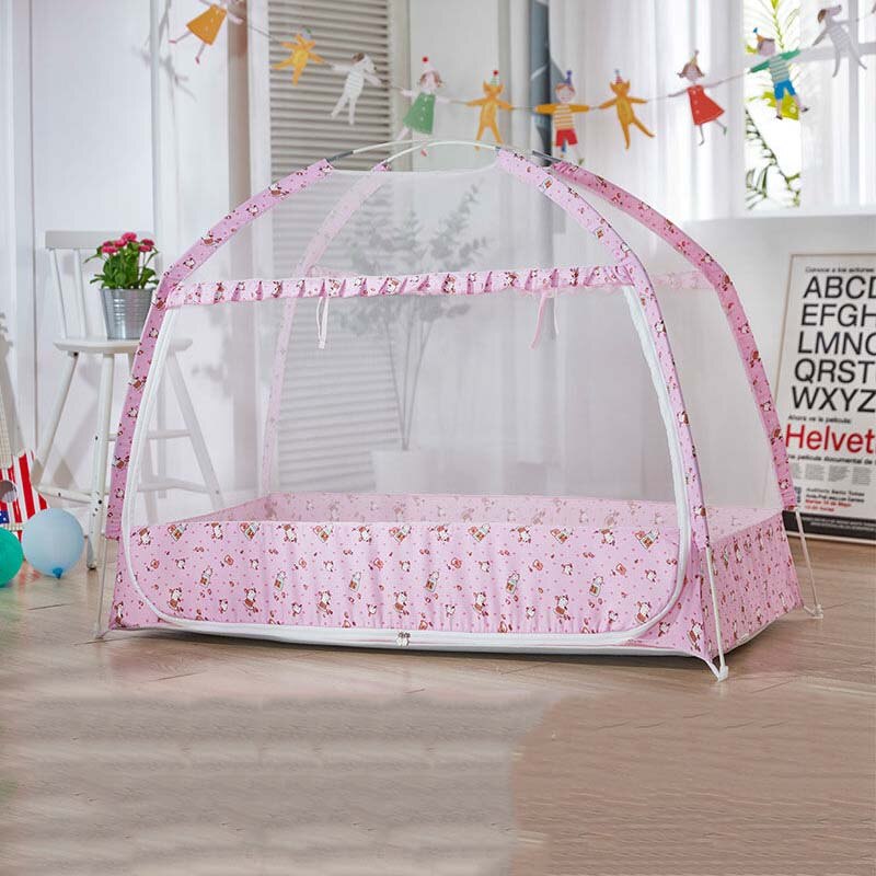 Mosquitera portátil para cuna de bebé, yurta mongola, carpa antimosquitos, dosel para recién nacido