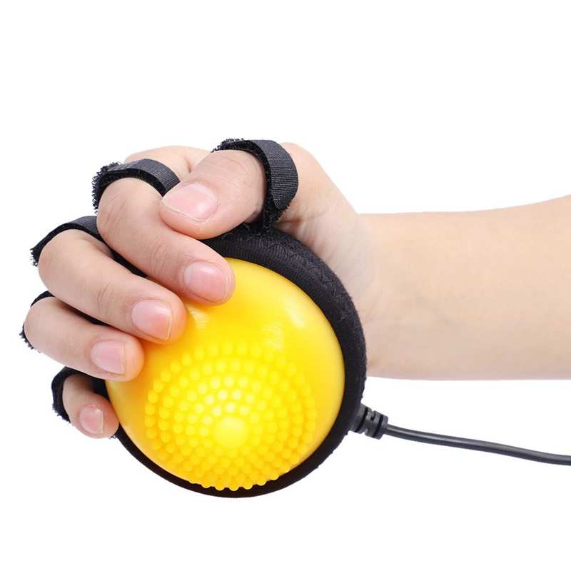 Bola de massagem da mão elétrica compressa quente curso hemiplegia dedo recuperação treinamento silicone reabilitação bolas