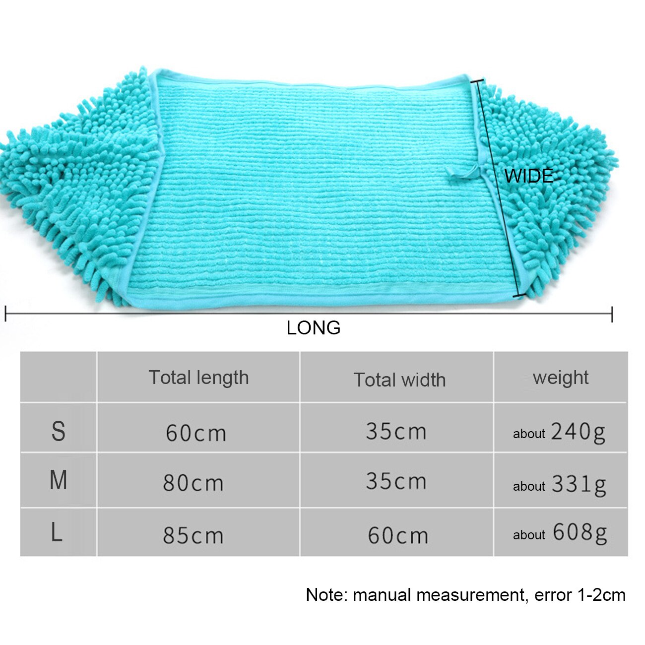 Pet Towel - Microfiber Quick Dry - Soft Grooming & Cleaning Tool for Dogs & Cats