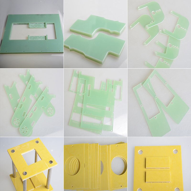 Fr-4 Epoxy Board Lichtgroen Nul Cut Hars Plaat Isolatie Elektricien Plaat Glasvezel Board Dikte 1/1.5/2/2.5Mm