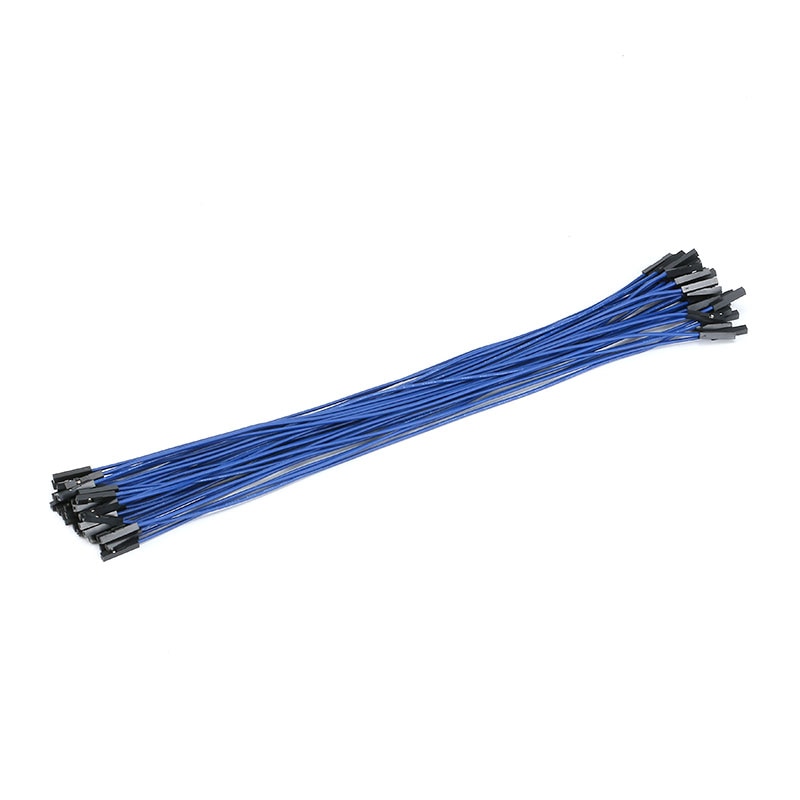 Cable Dupont de 25cm, Cable de puente de 24AWG, 1pin hembra a hembra, 1P-1P, 2,54 MM, , 20 unids/lote