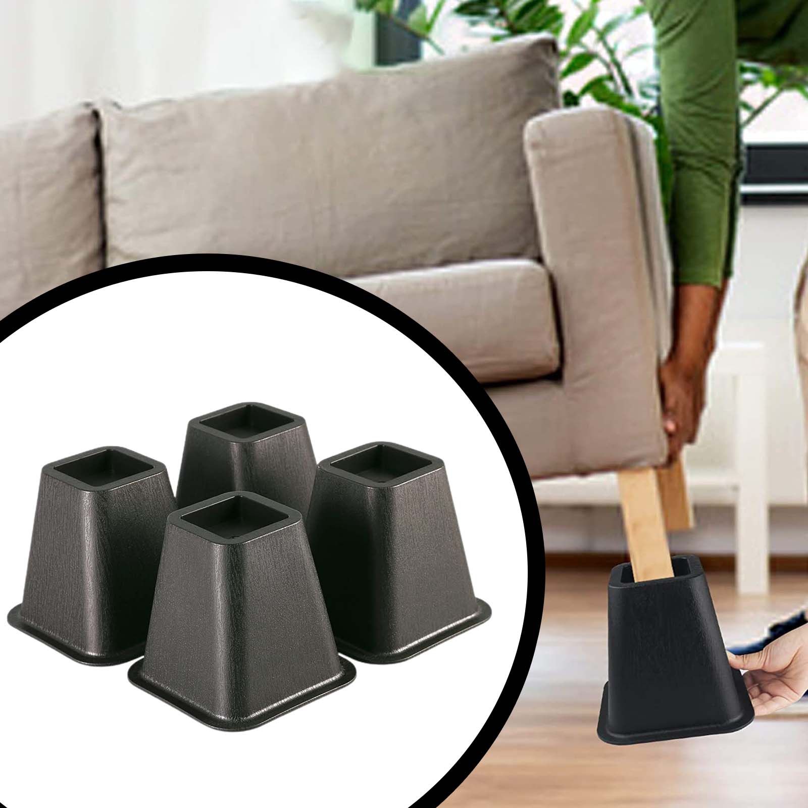 Sengeheis møbelheis møbelrammeløft kraftig sengeheis sklisikker gulvbeskytter sofaheiser for skrivebord sofa sofa